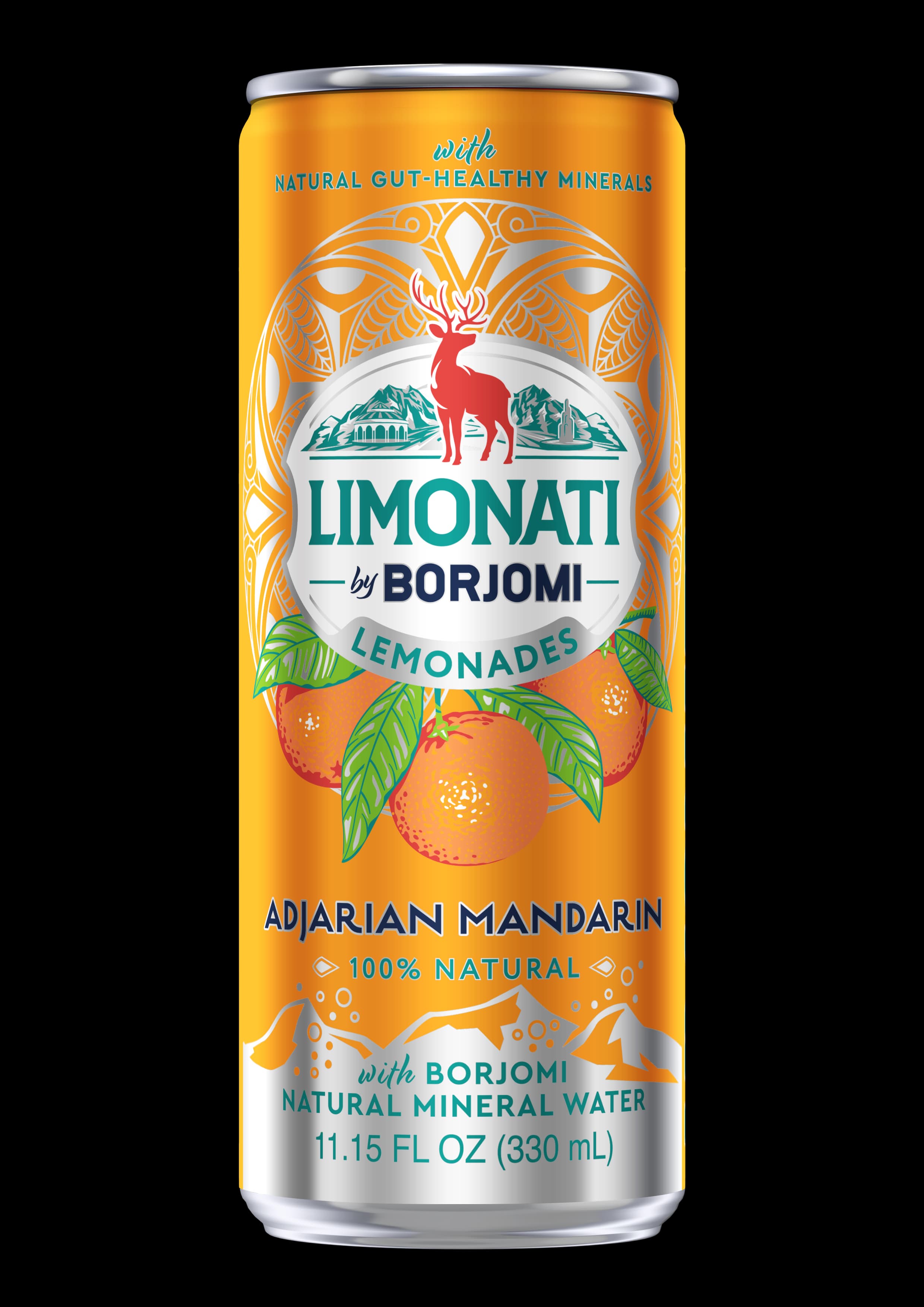 Limonati by Borjomi Adjarian Mandarin lemonade can