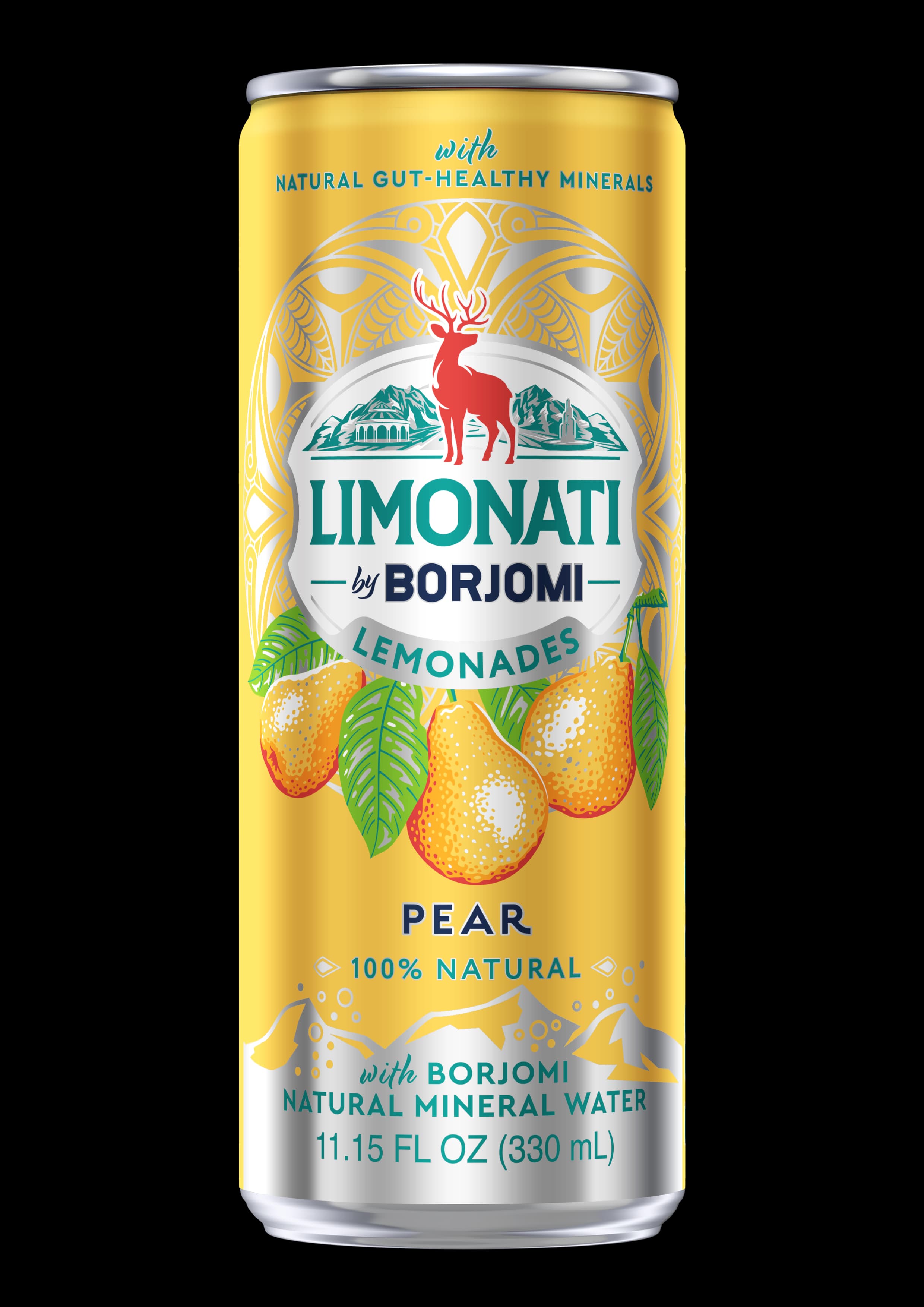 Limonati by Borjomi Pear lemonade can