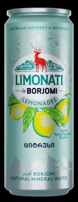 Limonati by Borjomi Citrus lemonade can