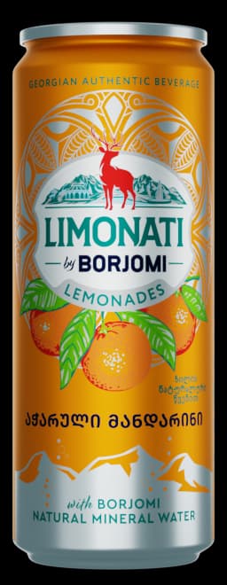 Limonati by Borjomi Adjarian Mandarin lemonade can