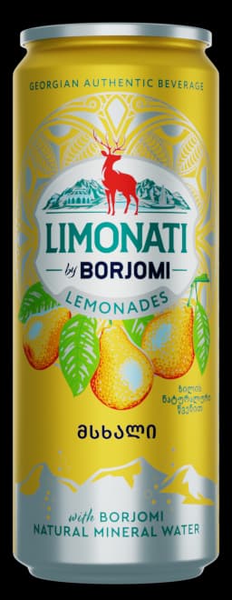 Limonati by Borjomi Pear lemonade can