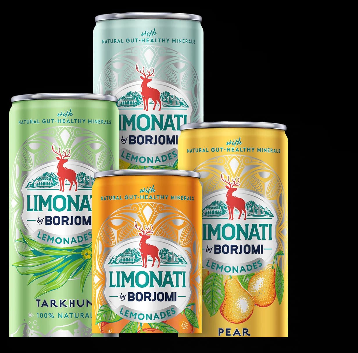 Limonati by Borjomi lemonade cans